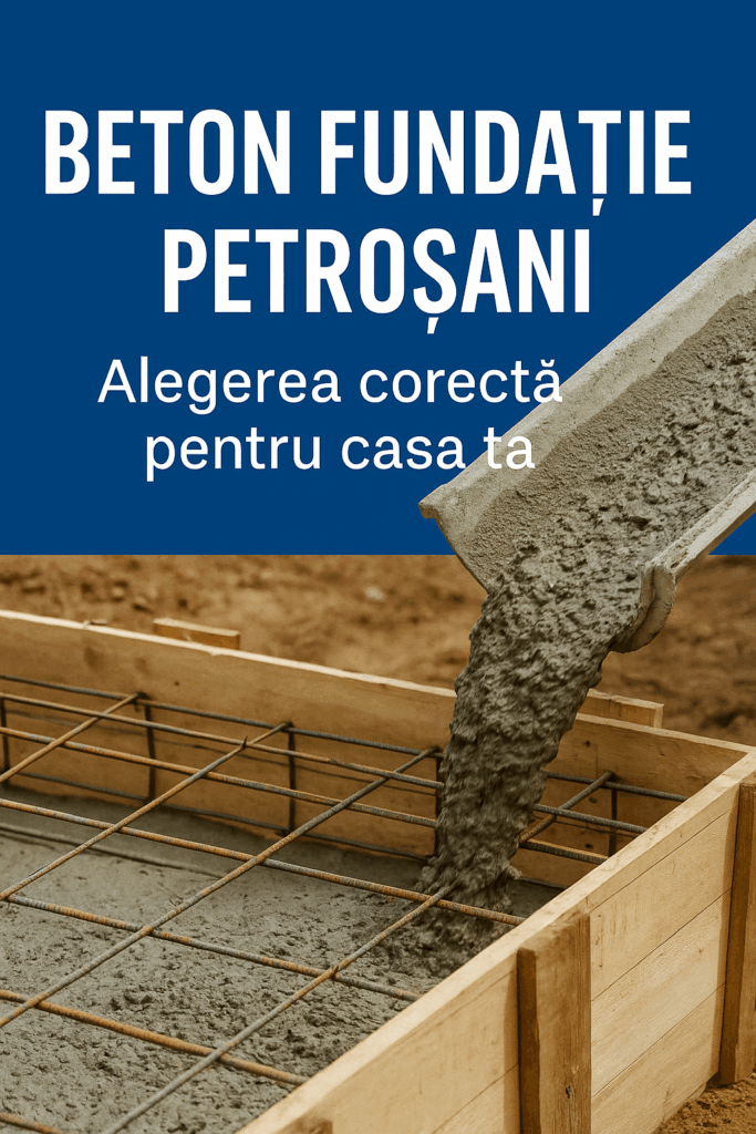 beton fundație Petroșani