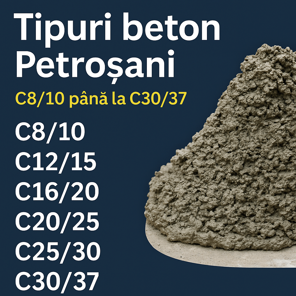 tipuri beton Petroșani